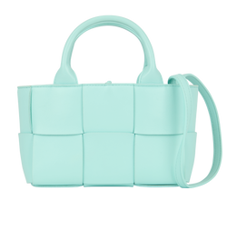 Candy Arco Tote, Leather, Blue, 0433N, S/DB/P/E, 2*